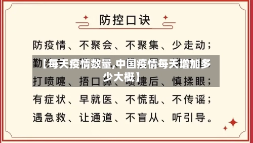 【每天疫情数量,中国疫情每天增加多少大概】-第2张图片