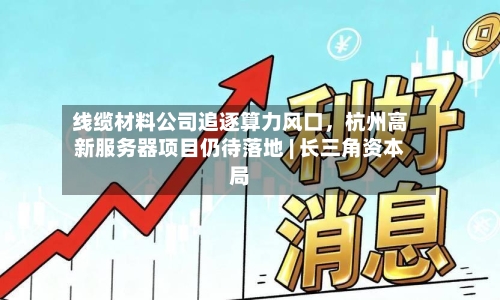 线缆材料公司追逐算力风口，杭州高新服务器项目仍待落地 | 长三角资本局-第3张图片