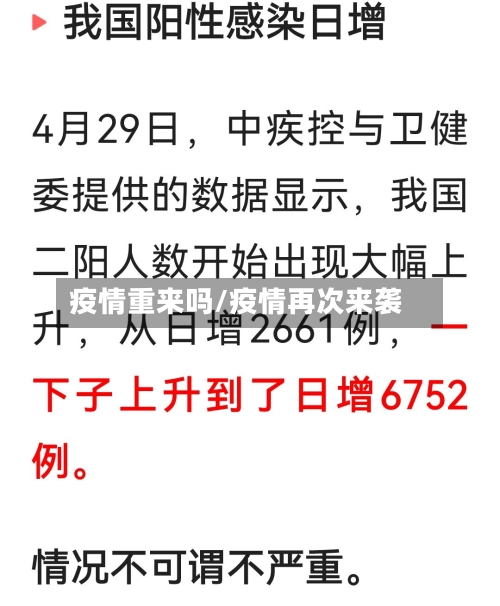 疫情重来吗/疫情再次来袭-第2张图片