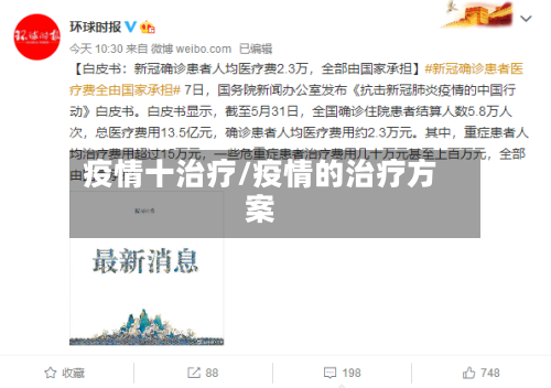 疫情十治疗/疫情的治疗方案