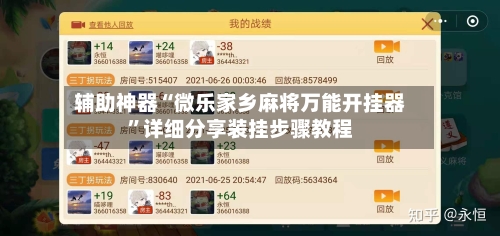 辅助神器“微乐家乡麻将万能开挂器”详细分享装挂步骤教程-第3张图片