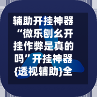 辅助开挂神器“微乐刨幺开挂作弊是真的吗”开挂神器{透视辅助}全揭秘-第3张图片