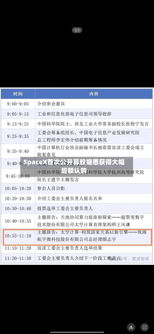 SpaceX首次公开募股据悉获得大幅超额认购