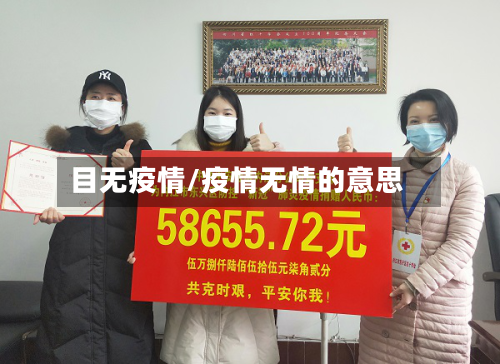 目无疫情/疫情无情的意思-第2张图片