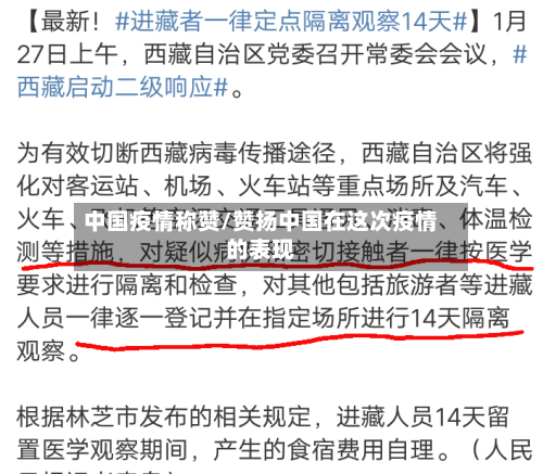 中国疫情称赞/赞扬中国在这次疫情的表现-第2张图片