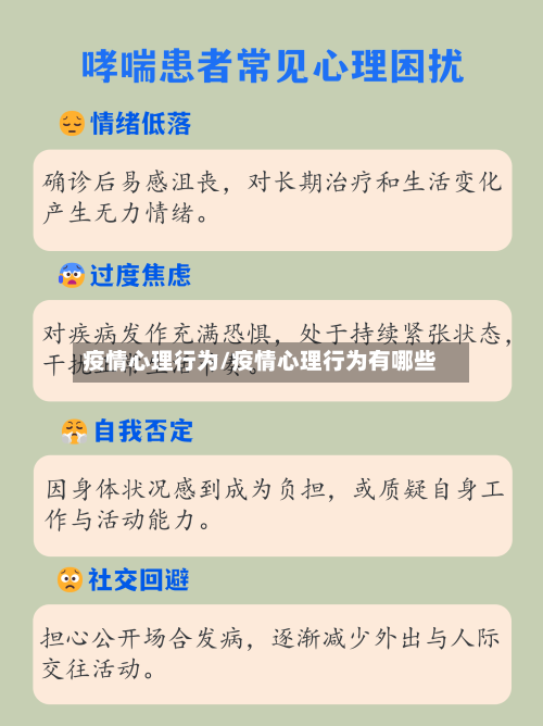 疫情心理行为/疫情心理行为有哪些