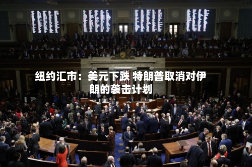 纽约汇市：美元下跌 特朗普取消对伊朗的袭击计划