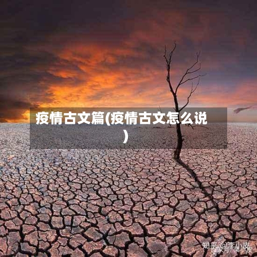 疫情古文篇(疫情古文怎么说)