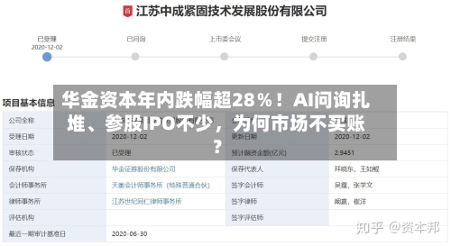 华金资本年内跌幅超28％！AI问询扎堆、参股IPO不少，为何市场不买账？-第3张图片