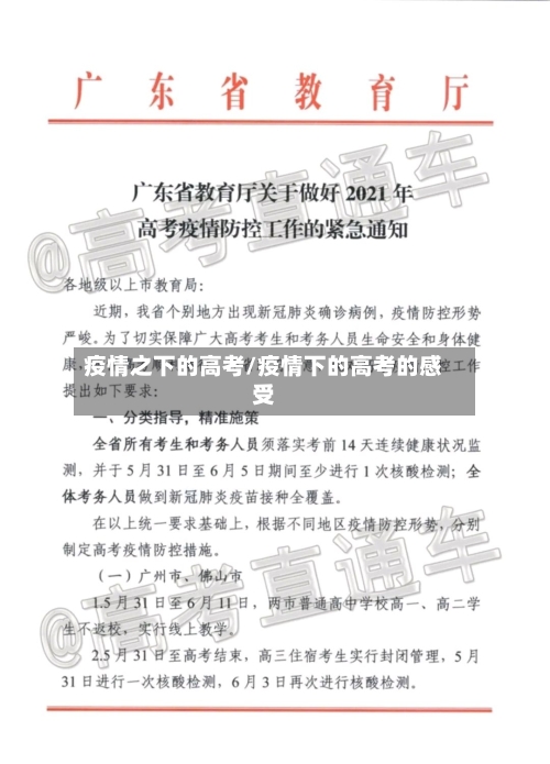 疫情之下的高考/疫情下的高考的感受-第2张图片