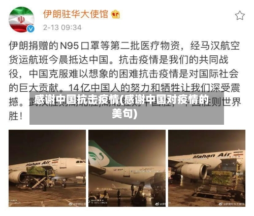 感谢中国抗击疫情(感谢中国对疫情的美句)