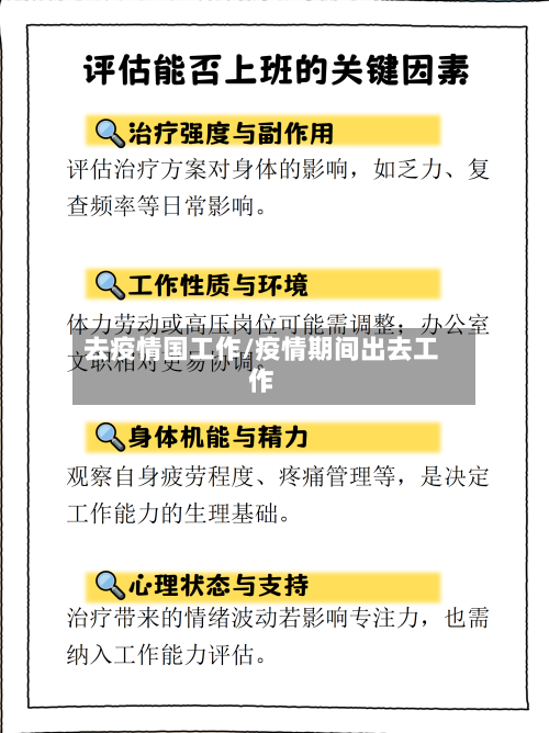 去疫情国工作/疫情期间出去工作