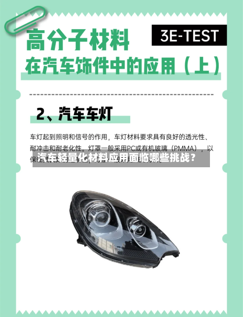 汽车轻量化材料应用面临哪些挑战？-第2张图片