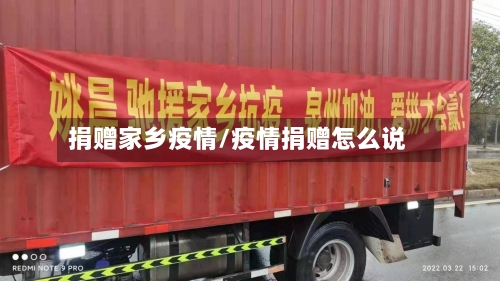 捐赠家乡疫情/疫情捐赠怎么说-第2张图片