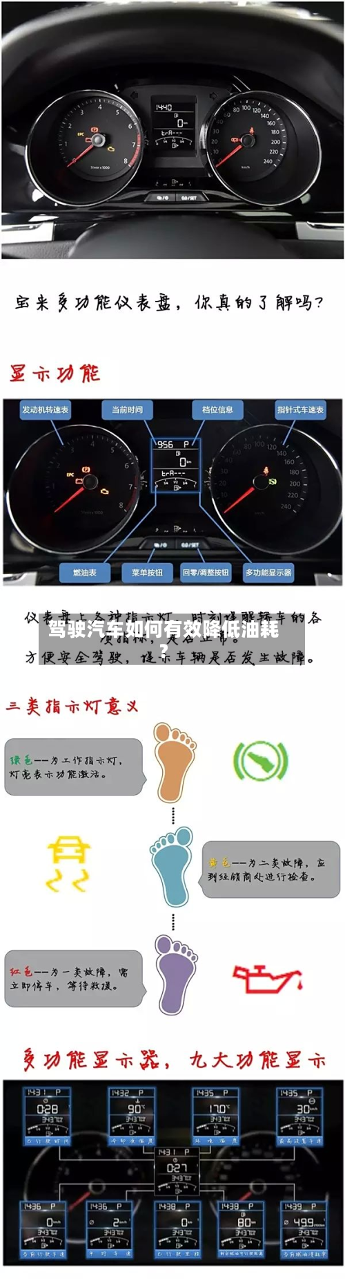 驾驶汽车如何有效降低油耗？