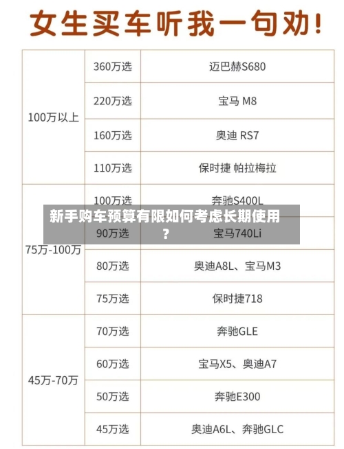 新手购车预算有限如何考虑长期使用？