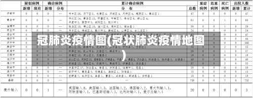 冠肺炎疫情图(冠状肺炎疫情地图)-第3张图片