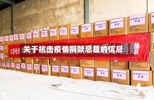 关于抗击疫情捐款总裁的信息