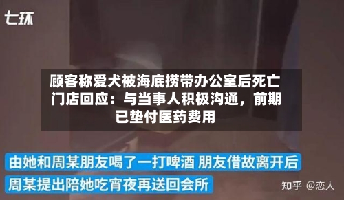 顾客称爱犬被海底捞带办公室后死亡 门店回应：与当事人积极沟通	，前期已垫付医药费用-第2张图片
