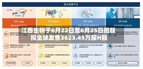 江西生物于6月22日至6月25日招股 拟全球发售3623.45万股H股-第2张图片