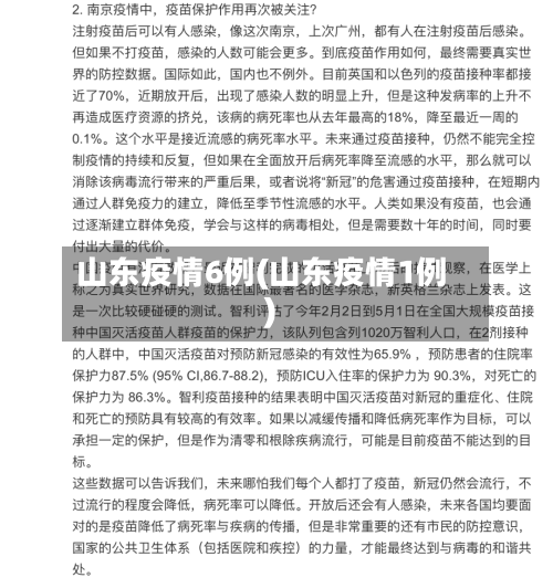 山东疫情6例(山东疫情1例)-第2张图片