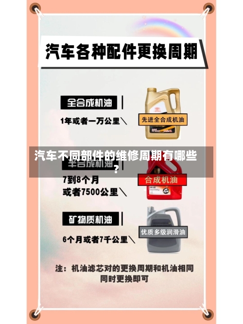 汽车不同部件的维修周期有哪些？
