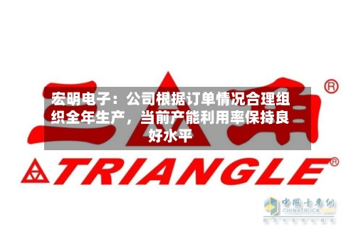 宏明电子：公司根据订单情况合理组织全年生产，当前产能利用率保持良好水平-第3张图片