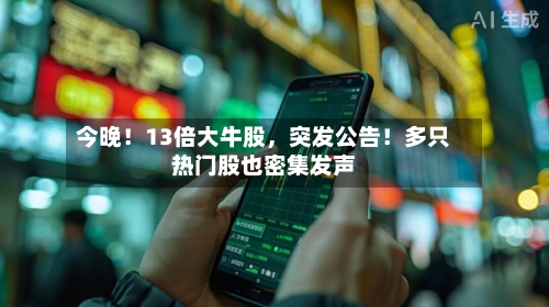 今晚！13倍大牛股	，突发公告！多只热门股也密集发声-第2张图片