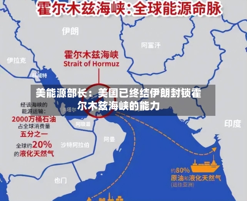 美能源部长：美国已终结伊朗封锁霍尔木兹海峡的能力-第3张图片