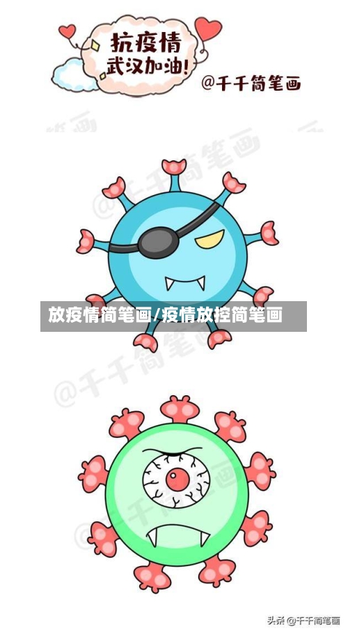 放疫情简笔画/疫情放控简笔画