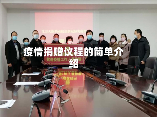 疫情捐赠议程的简单介绍
