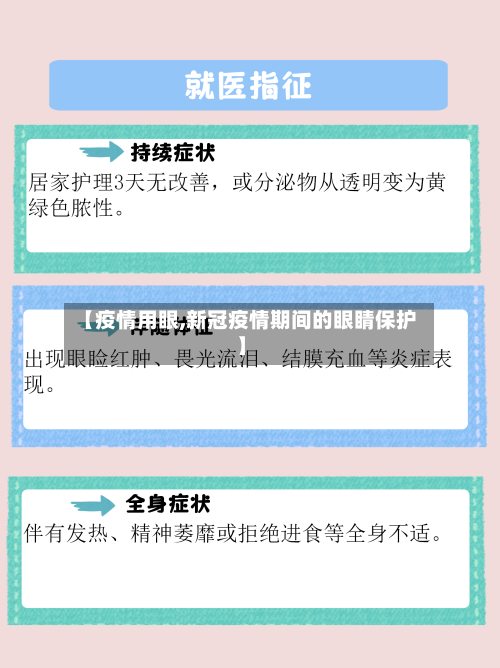 【疫情用眼,新冠疫情期间的眼睛保护】